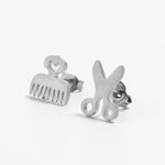 Multiple Silver Stainless Steel Cute Stud Earrings for Women Girls 2018 Fashion Minimalist Earrings Carnations Jewlery Gifts