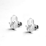Multiple Silver Stainless Steel Cute Stud Earrings for Women Girls 2018 Fashion Minimalist Earrings Carnations Jewlery Gifts