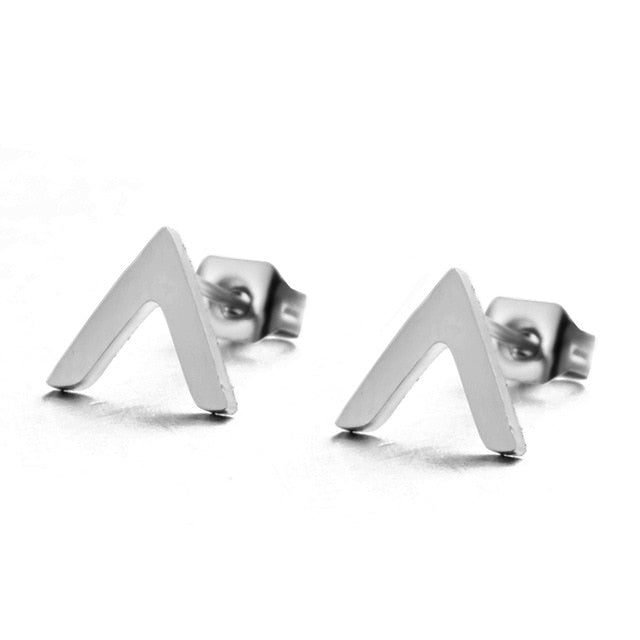 Multiple Silver Stainless Steel Cute Stud Earrings for Women Girls 2018 Fashion Minimalist Earrings Carnations Jewlery Gifts