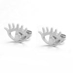 Multiple Silver Stainless Steel Cute Stud Earrings for Women Girls 2018 Fashion Minimalist Earrings Carnations Jewlery Gifts