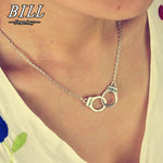 N2039 Handcuff Pendant Necklace For Women Men Steampunk Fashion Jewelry Lover's Collares FREEDOM Valentine's Day Gift HOT 2018