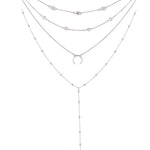 Gold color Choker Necklace for women Long moon Tassel Pendant Chain Necklaces & Pendants Laces velvet chokers Fashion Jewelry