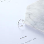 Punk Fashion 2018 New Ring Simple Geometric Polygon Triangle Square Open Crystal Lady Wholesale Sales Ring Rings For Women