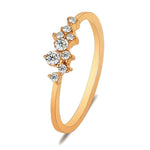 New Fashion Weave Crystal Rings For Women Gold/Silver Color Female Ring Party Jewelry Wholesale