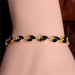 MISANANRYNE New 5 colors Beautiful Bracelet for Women Colorful Austrian Crystal Fashion Heart Chain Bracelet Wholesale