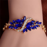 MISANANRYNE New 5 colors Beautiful Bracelet for Women Colorful Austrian Crystal Fashion Heart Chain Bracelet Wholesale