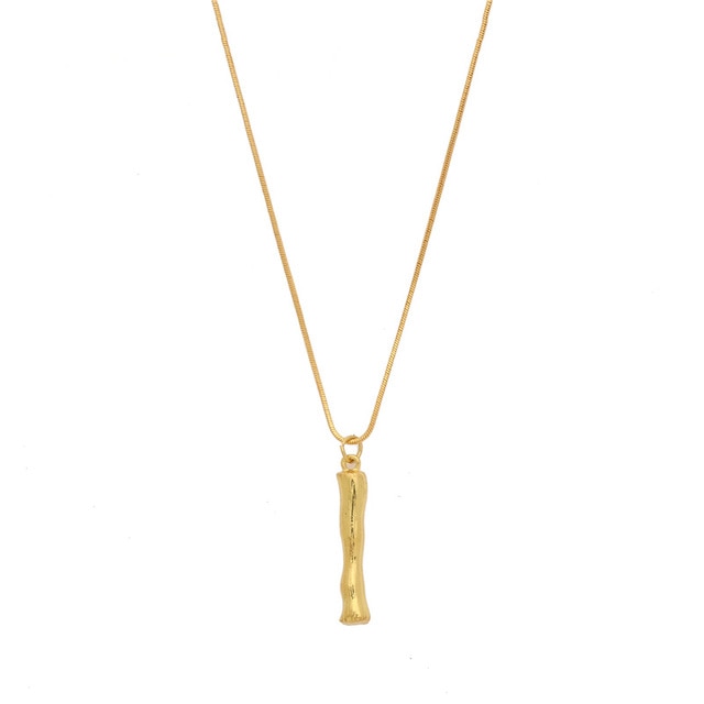 Initial Letters Necklace Women Gold Color Chain 2018 Fashion Long Necklaces Big Pendant Boho Statement Necklace Collier Femme