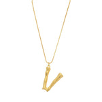 Initial Letters Necklace Women Gold Color Chain 2018 Fashion Long Necklaces Big Pendant Boho Statement Necklace Collier Femme