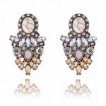 New Fashion Geometric Stud Earrings For Women Round Triangle Design Elegant Earrings For Birthday Wedding Gift Brincos