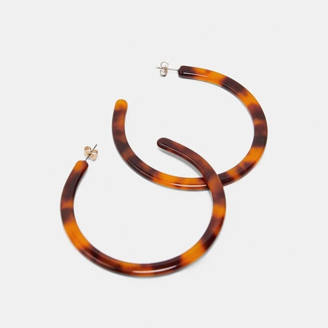 Best lady Fashion ZA Resin Drop Earring For Women Wedding Jewelry Boho Elegant Shiny Dangle Statement Earrings Christmas Gifts