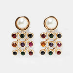 Best lady Fashion ZA Resin Drop Earring For Women Wedding Jewelry Boho Elegant Shiny Dangle Statement Earrings Christmas Gifts