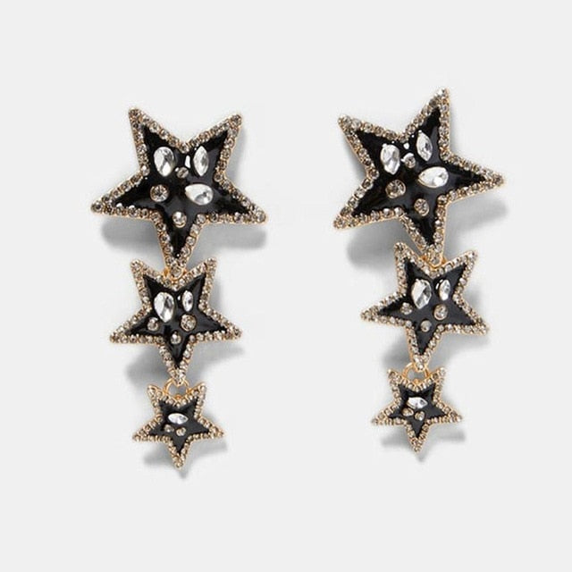 Best lady Fashion ZA Resin Drop Earring For Women Wedding Jewelry Boho Elegant Shiny Dangle Statement Earrings Christmas Gifts