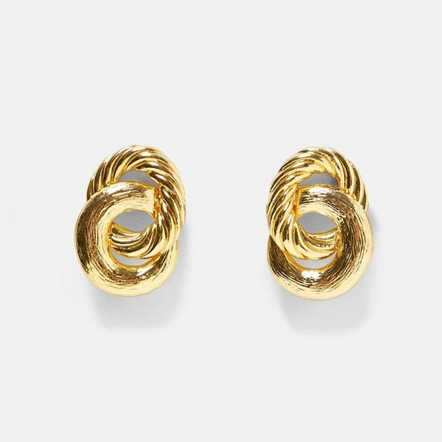 Best lady Fashion ZA Resin Drop Earring For Women Wedding Jewelry Boho Elegant Shiny Dangle Statement Earrings Christmas Gifts