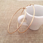 30-100MM Big Hoop Earrings Sexy Earrings Accessories Fashion Exaggerated Hoop Ear Loop Smooth Circle for Women Girl's Jewelry