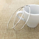 30-100MM Big Hoop Earrings Sexy Earrings Accessories Fashion Exaggerated Hoop Ear Loop Smooth Circle for Women Girl's Jewelry