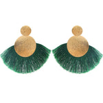 Black Crystal Flower Fringe Earings Earing Geometric Long Dangle Tassel Earrings For Women 2018 Fashion Jewelry Oorbellen Gift