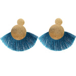 Black Crystal Flower Fringe Earings Earing Geometric Long Dangle Tassel Earrings For Women 2018 Fashion Jewelry Oorbellen Gift