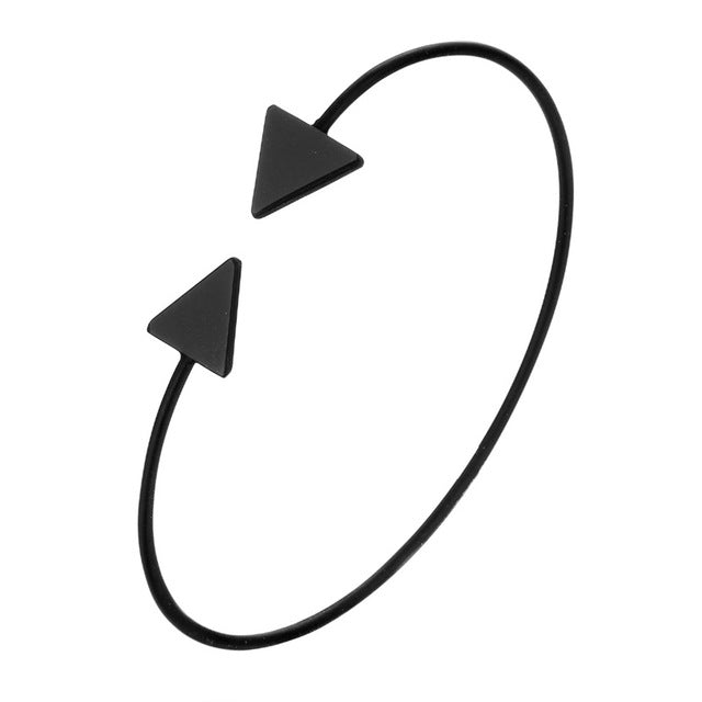 KISS WIFE 5Pcs/Set Fashion Punk Gold Chain Moon Leaf Crystal Geometry Open Bracelet Set Women Charm Beach Jewelry Drop Shipping