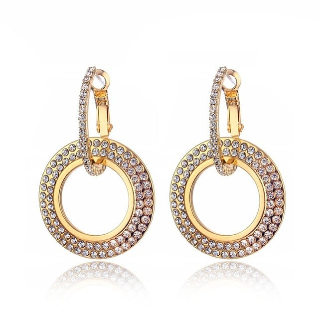 ALIUTOM 925 Sterling Sliver Fashion Jewelry 8MM Round 2 Carat Cubic Zirconia Silver Stud Earrings for Women