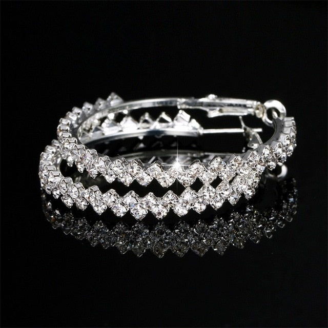 ALIUTOM 925 Sterling Sliver Fashion Jewelry 8MM Round 2 Carat Cubic Zirconia Silver Stud Earrings for Women