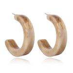 2018 Fashion Jewelry Leopard Acrylic Resin Oval Dangle Earrings For Women Geometry Big Circle Square Earrings Acetate Brincos