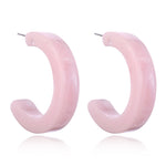 2018 Fashion Jewelry Leopard Acrylic Resin Oval Dangle Earrings For Women Geometry Big Circle Square Earrings Acetate Brincos