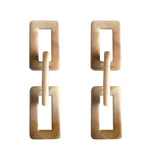 2018 Fashion Jewelry Leopard Acrylic Resin Oval Dangle Earrings For Women Geometry Big Circle Square Earrings Acetate Brincos