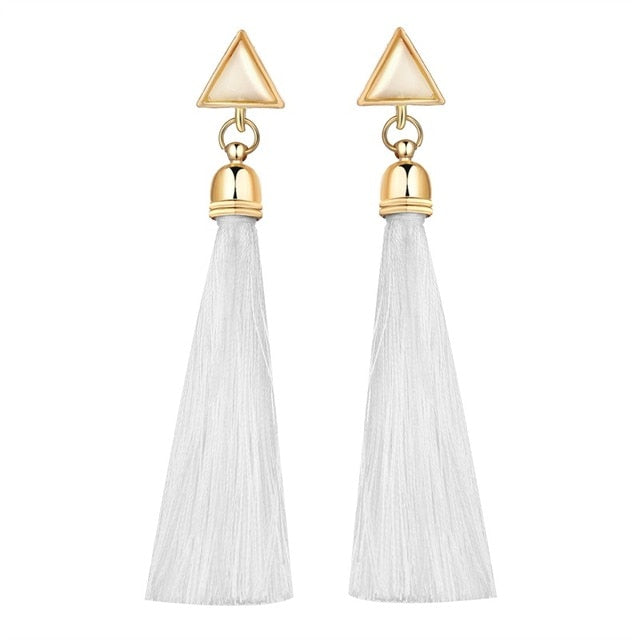 FAMSHIN 2019 Best selling NEW Women Fashion Simple Gold Silver Black Stud Earring Punk Rock Retro Circle Earring Piercing