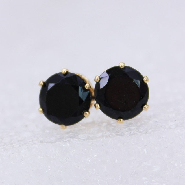 2019 new fashion brand jewelry crystal stud earrings for women tiny simple crown earrings Christmas gift
