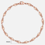 20cm Bracelets For Women Men 585 Rose Gold Curb Snail Foxtail Venitian Link Chains Men's Bracelets Fashion Jewelry Gifts KCBB1
