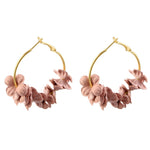Fashion Fabric Flower Drop Earrings For Women 2019 Statement Colorful Petal Circle Big Fancy Earring Jewelry Oorbellen ER4890