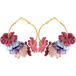 Fashion Fabric Flower Drop Earrings For Women 2019 Statement Colorful Petal Circle Big Fancy Earring Jewelry Oorbellen ER4890