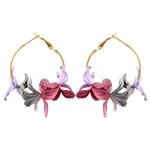 Fashion Fabric Flower Drop Earrings For Women 2019 Statement Colorful Petal Circle Big Fancy Earring Jewelry Oorbellen ER4890