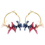 Fashion Fabric Flower Drop Earrings For Women 2019 Statement Colorful Petal Circle Big Fancy Earring Jewelry Oorbellen ER4890