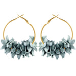 Fashion Fabric Flower Drop Earrings For Women 2019 Statement Colorful Petal Circle Big Fancy Earring Jewelry Oorbellen ER4890