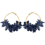 Fashion Fabric Flower Drop Earrings For Women 2019 Statement Colorful Petal Circle Big Fancy Earring Jewelry Oorbellen ER4890