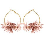 Fashion Fabric Flower Drop Earrings For Women 2019 Statement Colorful Petal Circle Big Fancy Earring Jewelry Oorbellen ER4890