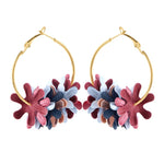 Fashion Fabric Flower Drop Earrings For Women 2019 Statement Colorful Petal Circle Big Fancy Earring Jewelry Oorbellen ER4890