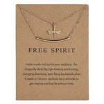 Fashion Elegant Animal Necklace Elephant Dragonfly Butterfly Flower Necklaces Vintage Necklace Pendant Charm Women Friend Gift