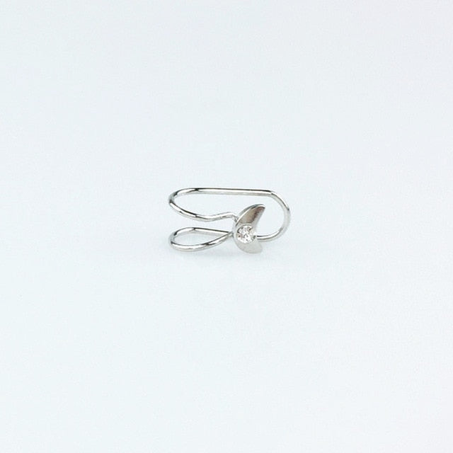 2018 Fashion Women's U-shiaped Earrings Heart Butterfly Moon Female Ear Cuff Clip On Earrings Metal Jewelry For Women Gift