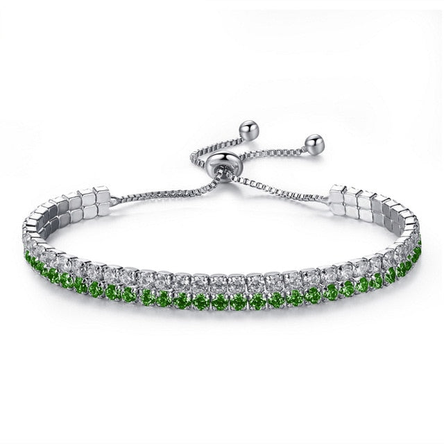UMODE 4 Colors Fashion Cubic Zirconia Tennis Bracelet & Bangles For Women Gifts New Luxury  Armbanden Voor Vrouwen Bijoux UB0124