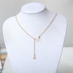 Fashion Necklaces Choker Kolye Gold Silver Color Star Moon Necklace Women Boho Pendants Collares Collier Ketting Jewelry G2
